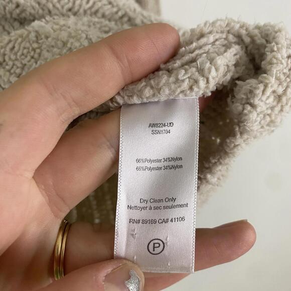 ATM beige chenille knit ribbed Crewneck sweater sz XS - Picture 3 of 5